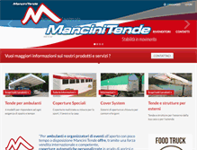 Tablet Screenshot of mancinitende.com